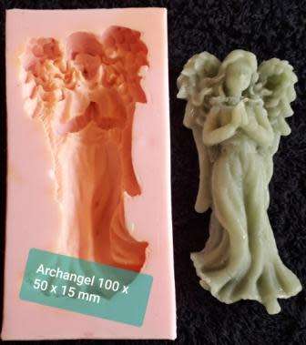 SILICONE MOULD " Secondhand "  LIMITED STOCK  Archangel 100 x 50 x 15 mm Deep