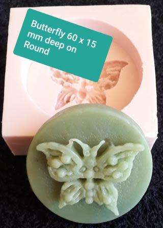 SILICONE MOULD " Secondhand " LIMITED STOCK  - Butterfly - 60 mm x 30 mm x 15 mm Deep