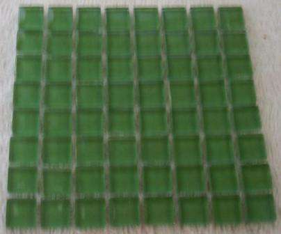 Mosaic Mini Crystal Glass Tiles - Lime Green 10 or 11 x 4 mm
