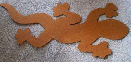 Wood Gecko ( Large ) 540 x 265 mm