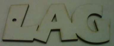 Wooden Blank " LAG " -  212 x 97 x 6 mm