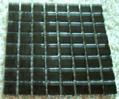 Mosaic Mini Crystal Glass Tiles - Black 10 or 11 x 4 mm
