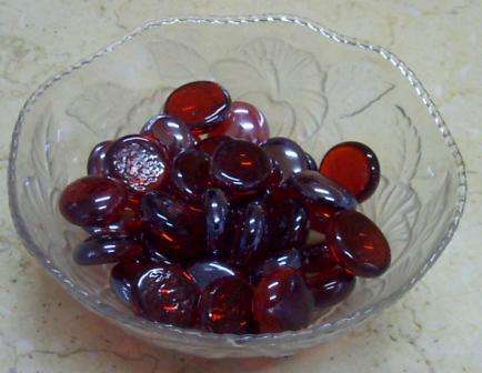 Glass Pebbles ( Red ) Price Per Each