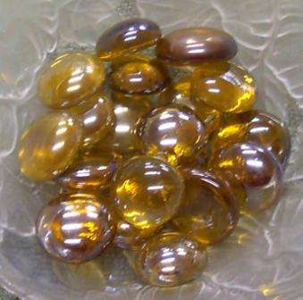 Glass Pebbles ( Orange ) Price Per Each