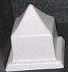 CANDLE MOULD - SQUARE POINTED PYRAMID 70 x 110  mm