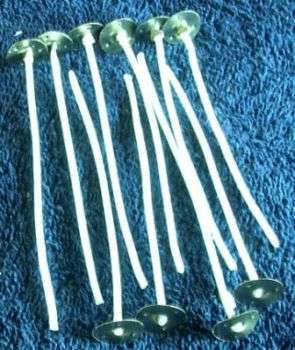 Pre-Waxed Wick (100 mm)  x 10  Sustainer x 10 ( Per Pkt)