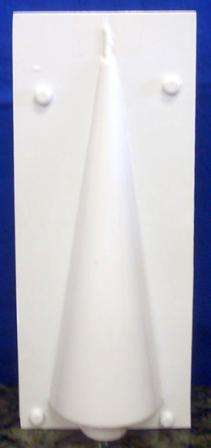 CANDLE MOULD - CONE POINTED 70 X  210 mm