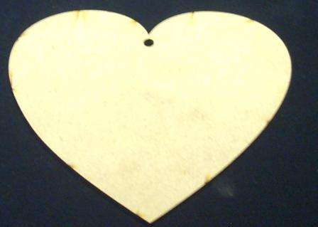 Heart Plain ( Small ) 140 x 118 x 6 mm