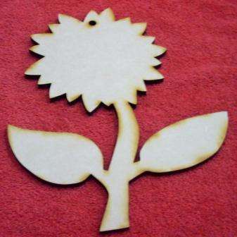 Wooden Blank SUNFLOWER 253 x 202 x 6 mm