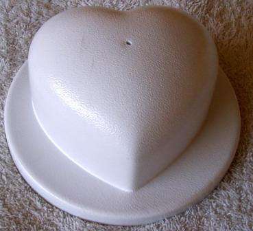 CANDLE MOULD - HEART ROUND 100 x 50 mm