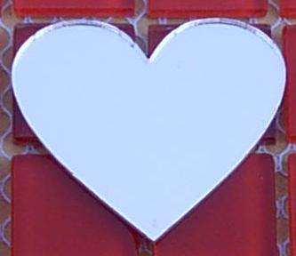 Mirror ( Finish ) Heart 50 x 45 x 2 mm