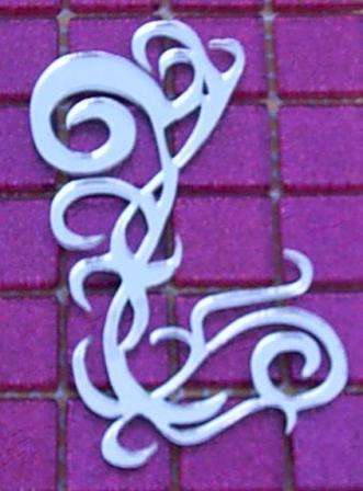 Mirror Finish - Scroll 63 x 111 x 2 mm