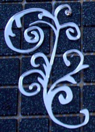 Mirror Finish - Scroll 65 x 108 x 2 mm