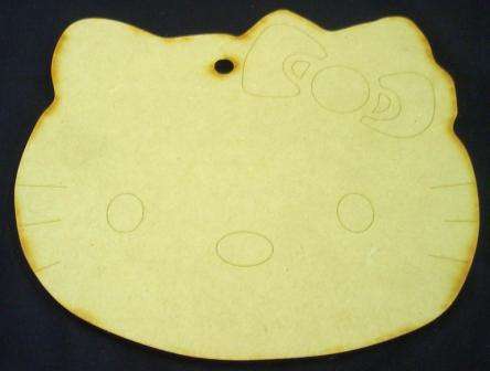 Wooden Blank " HELLO KITTY " 173 x 160 x 6 mm