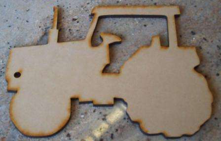 Wooden Blank " TRACTOR " 230 x 185 x 6 mm