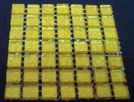 " Glitter " Mosaic Mini Crystal Glass Tiles - Gold 10 or 11 x 4 mm