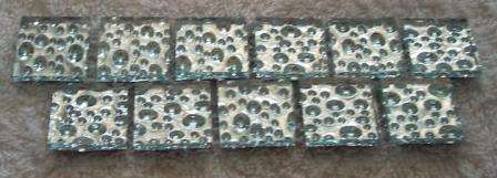 Crystal Tiles " CRYSTAL RAIN " 25 x 25 x 4 mm