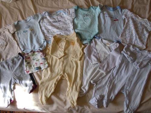 A lot of baby boy clothes