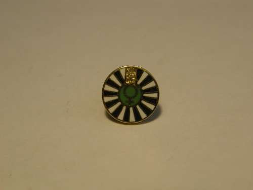 Vintage Round Table Female Symbol Enamel Badge