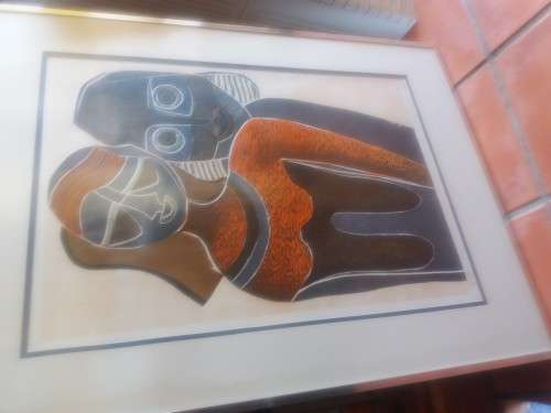 Lucky Sibiya - Woodcut