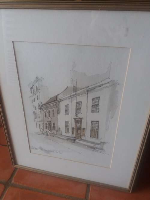 Don Adair Watercolour - Netherlands Club, Keerom Str