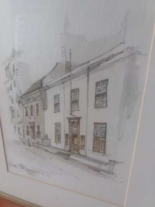 Don Adair Watercolour - Netherlands Club, Keerom Str