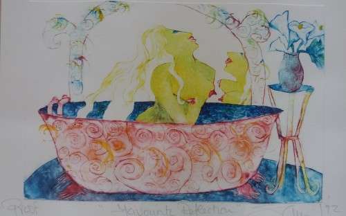 Sara-J - Colour etching - Favourite Reflection