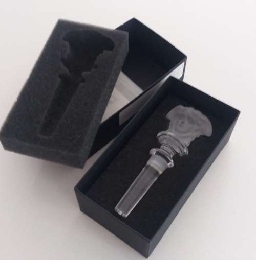 Versace Rosenthal crystal wine stopper