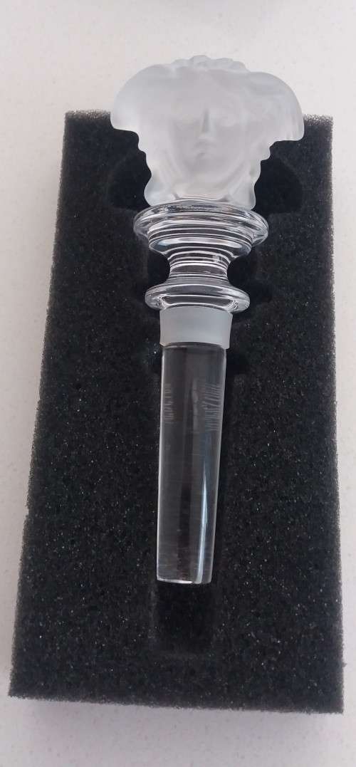 Versace Rosenthal crystal wine stopper