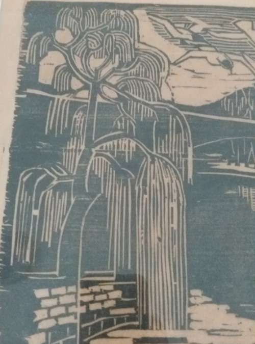 Linocut - Franz von Hacht