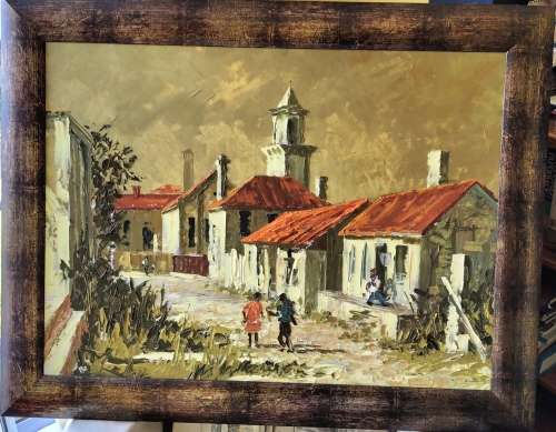 Ron Belling  1933 - 1998 (P E artist)  - Oil on canvas (priced to sell)