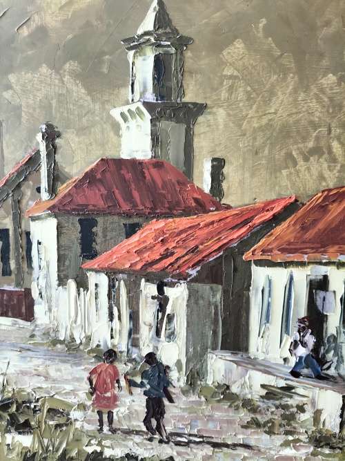 Ron Belling  1933 - 1998 (P E artist)  - Oil on canvas (priced to sell)