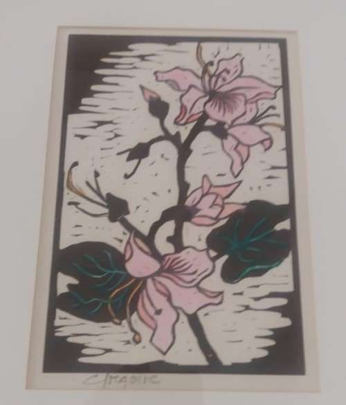 Gregoire Boonzaaier (1909 - 2005) - Linocut