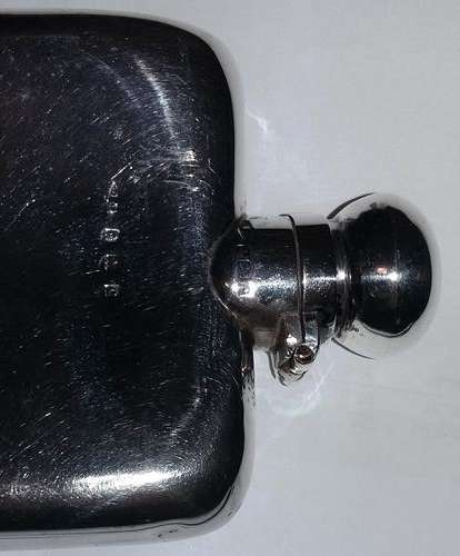 Hallmarked silver hip flask