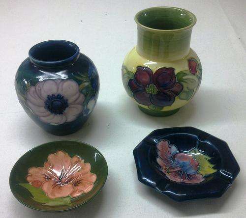 Moorcroft - FOUR pieces