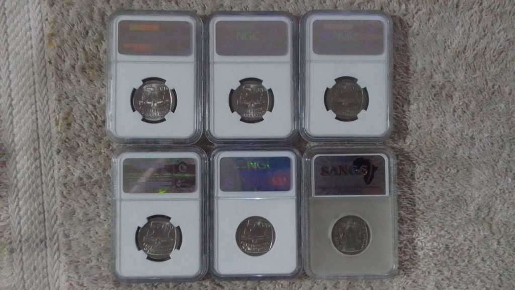 VERY SCARCE  1994 PRESIDENTIAL INUAGURATION R5 COIN SET (6 COINS)
