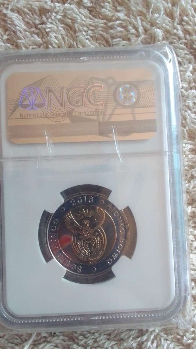 MS68 NGC GRADING - 2018 Mandela centenary R5 coin (VERY SCARCE)