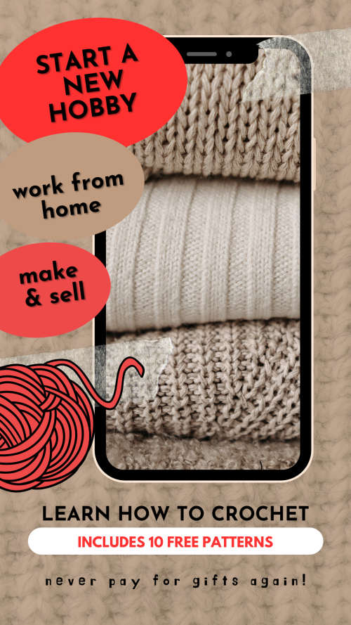 EARN MONEY FROM HOME. LEARN HOW TO CROCHET