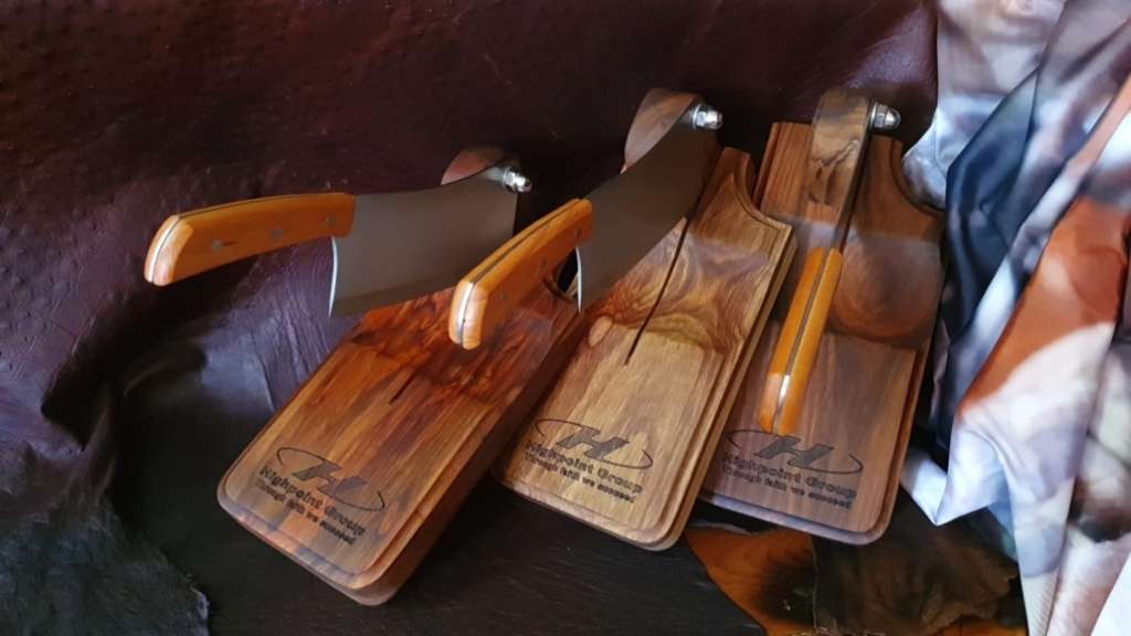 Handmade Solid A-Grade Kiaat Wood Biltong Cutter, 320mmx160mmx38mm,