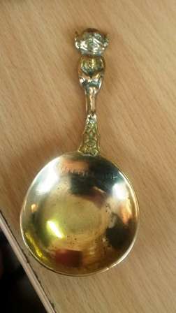 tea caddy spoon brass