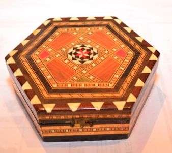 antique tunbridgeware jewellery box