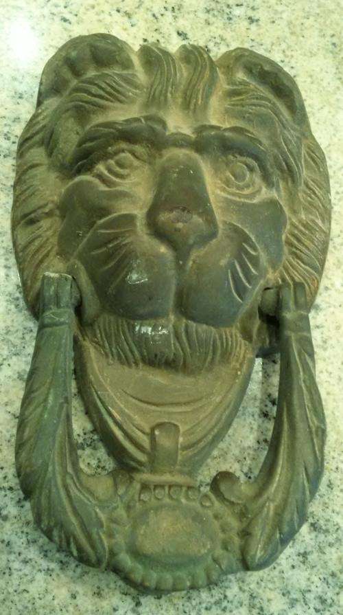 victorian lions head door knocker