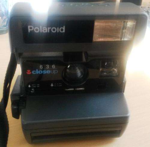 vintage polaroid closeup 636 camera