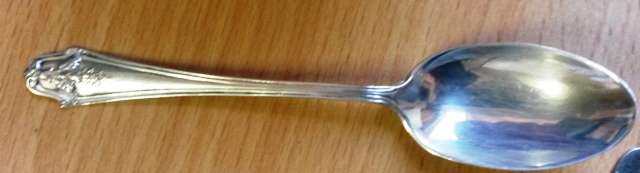 antique hallmarked silver tea spoon london