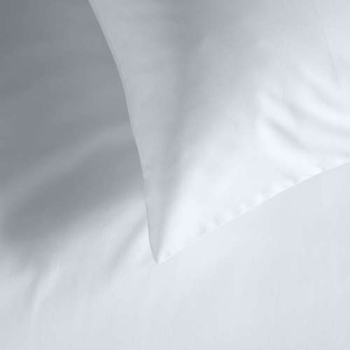 QUEEN -WHITE ONLY -FITTED SHEET + FRILL + TWO PILLOW CASES