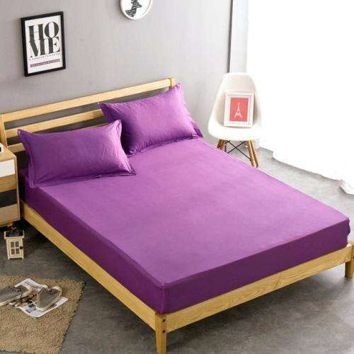 QUEEN-ELASTICATED FITTED SHEET + TWO PILLOW CASES colors per table in description