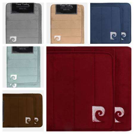 BATHROOM MATS AUTHENTIC PIERRE CARDIN 2 PIECE MAT SET / MARKET VALUE R699