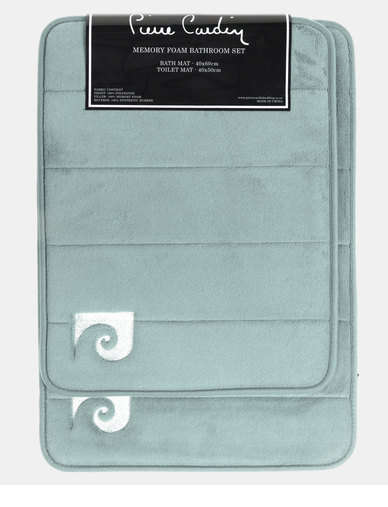 BATHROOM MATS AUTHENTIC PIERRE CARDIN 2 PIECE MAT SET / MARKET VALUE R699