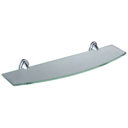 BATHROOM OR LIVING ROOM- GLASS SHELF --BEAUTIFUL---TO CLEAR
