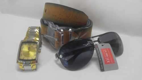 MENS STUNNING BELT WITH SUPERB WATCH/SHADES** COMBO** *BARGAIN NOT BE REPEATED***
